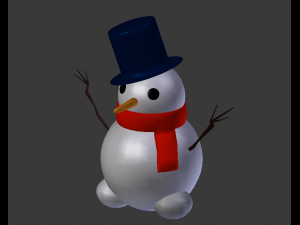 snow man 3D मॉडल