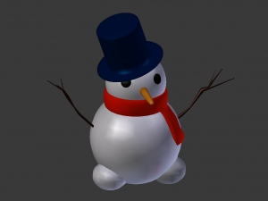 snow man 3D मॉडल