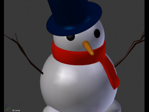 snow man 3D मॉडल