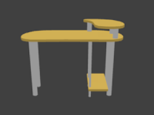 computer desk 3D 모델