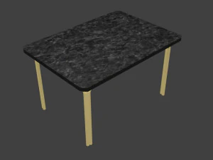 Kitchen mamore table 3D Model