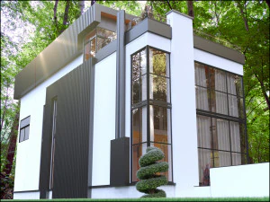 modern exterior villa 3D Model