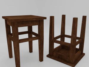 ローポリチェア 3Dモデル