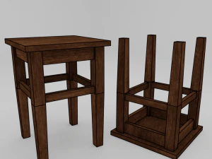 ローポリチェア 3Dモデル