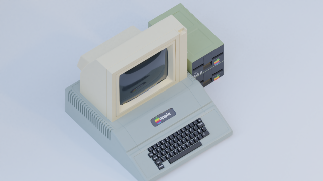 a collection of apple electronic devices 3D Модель .c4d .max .obj .3ds .fbx .stl .blend 