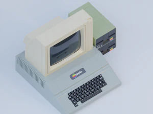 uma cole&ccedil;&atilde;o de dispositivos eletr&ocirc;nicos da apple Modelo 3D