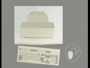 90s desktop computer full set 7 3D Model