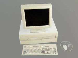 90s desktop computer full set 7 3D Model