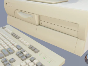 90s desktop computer full set 7 3D Model