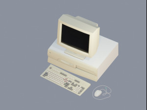 90s desktop computer full set 7 3D 模型