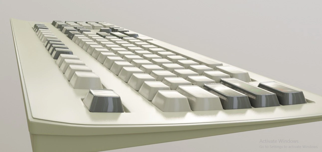 keyboard 3 3D Model .c4d .max .obj .3ds .fbx .stl .blend 