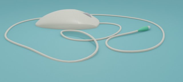 desktop mouse Model 3D .c4d .max .obj .3ds .fbx .stl .blend 