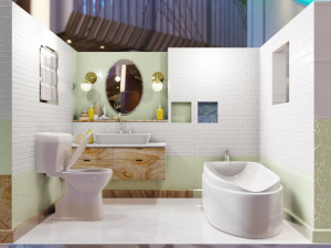 bathroom scene 3D Modell