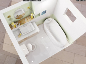 bathroom scene 3D Modell