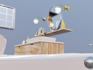 bathroom scene 3D Modell