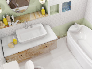 bathroom scene 3D Modell