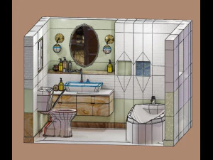bathroom scene 3D Model