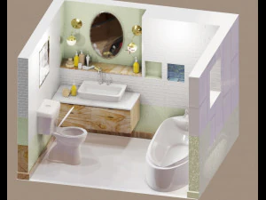 bathroom scene 3D Model