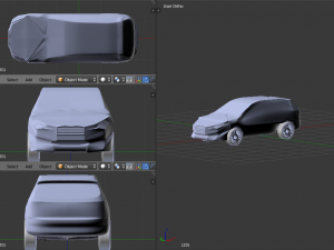 sedan Model 3D