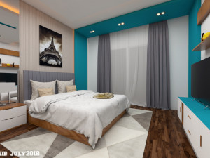 modern bedroom 3d scene 3D 모델