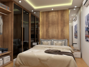modern master bedroom 3D Модель