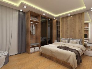 modern master bedroom 3D Модель