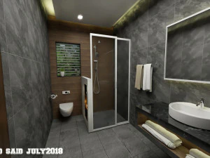 cozy bathroom scene 3D Model