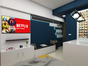 23 sqm flat interior scene 3D Model