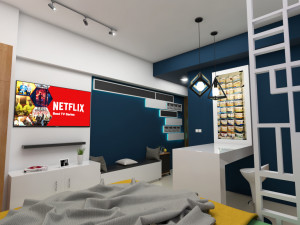 23 sqm flat interior scene 3D Model