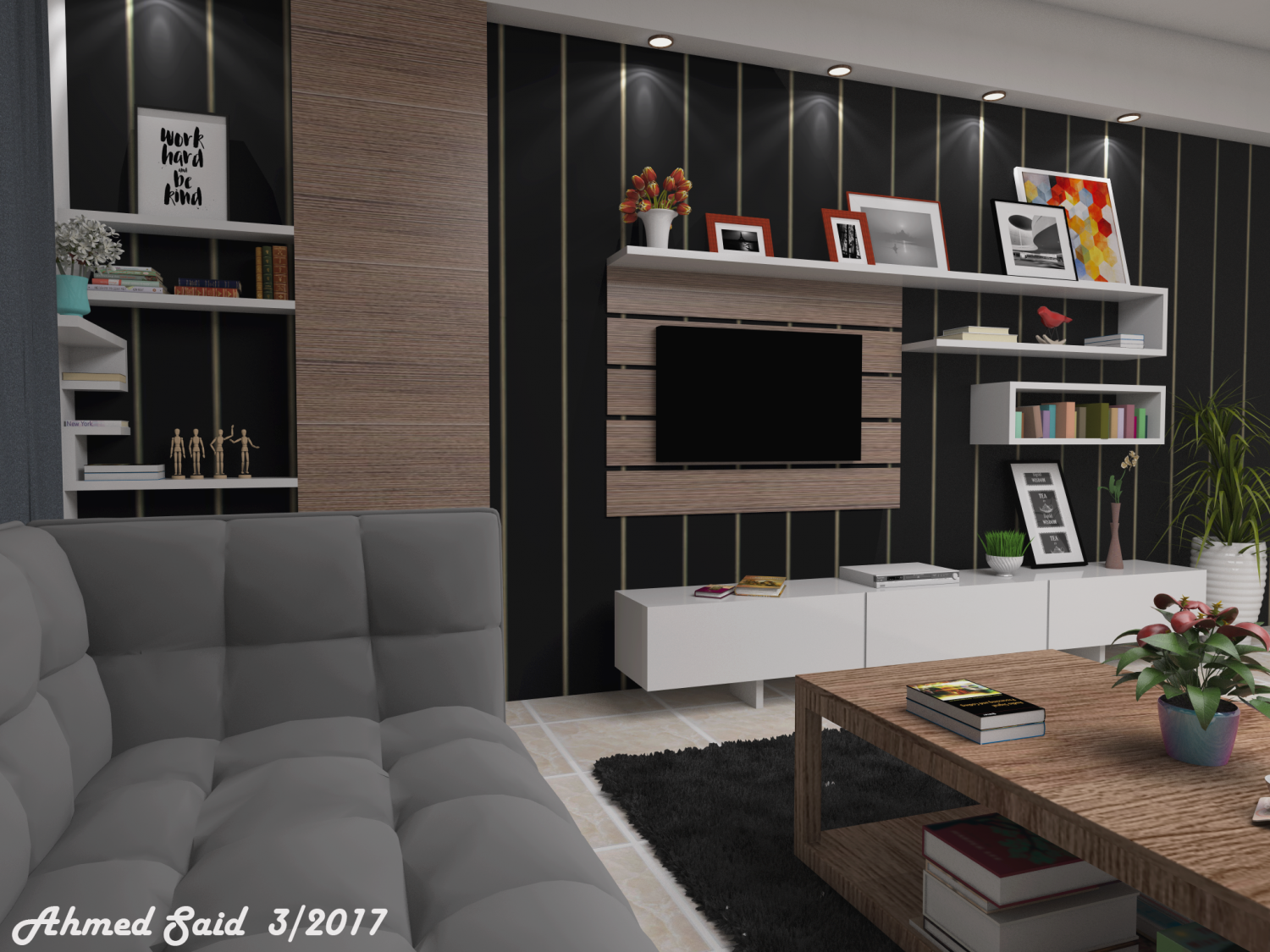 Modern Living Room Interior Scene 3d Model In Living Room 3dexport