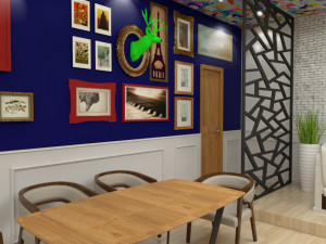 modern industerial coffee shop 3d scene 3D 模型