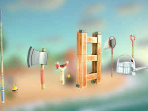 stylized tools pack 3D Model