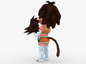 gine and baby goku Modèle 3D
