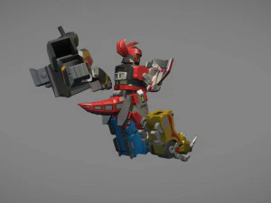 megazord and dragonzord 3D Model