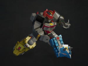 megazord and dragonzord 3Dモデル