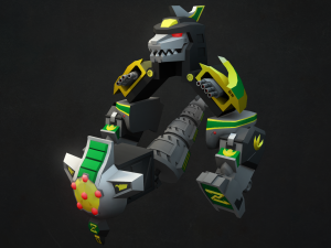 megazord and dragonzord 3Dモデル