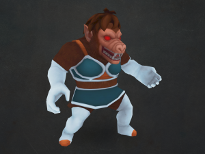gine transforming into oozaru Modello 3D
