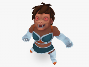 gine transforming into oozaru Modello 3D