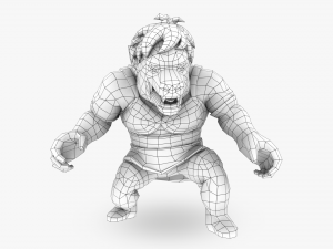gine transforming into oozaru Modello 3D