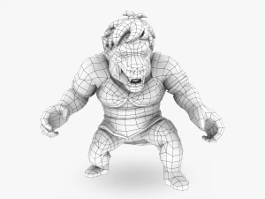 gine transforming into oozaru 3D Model