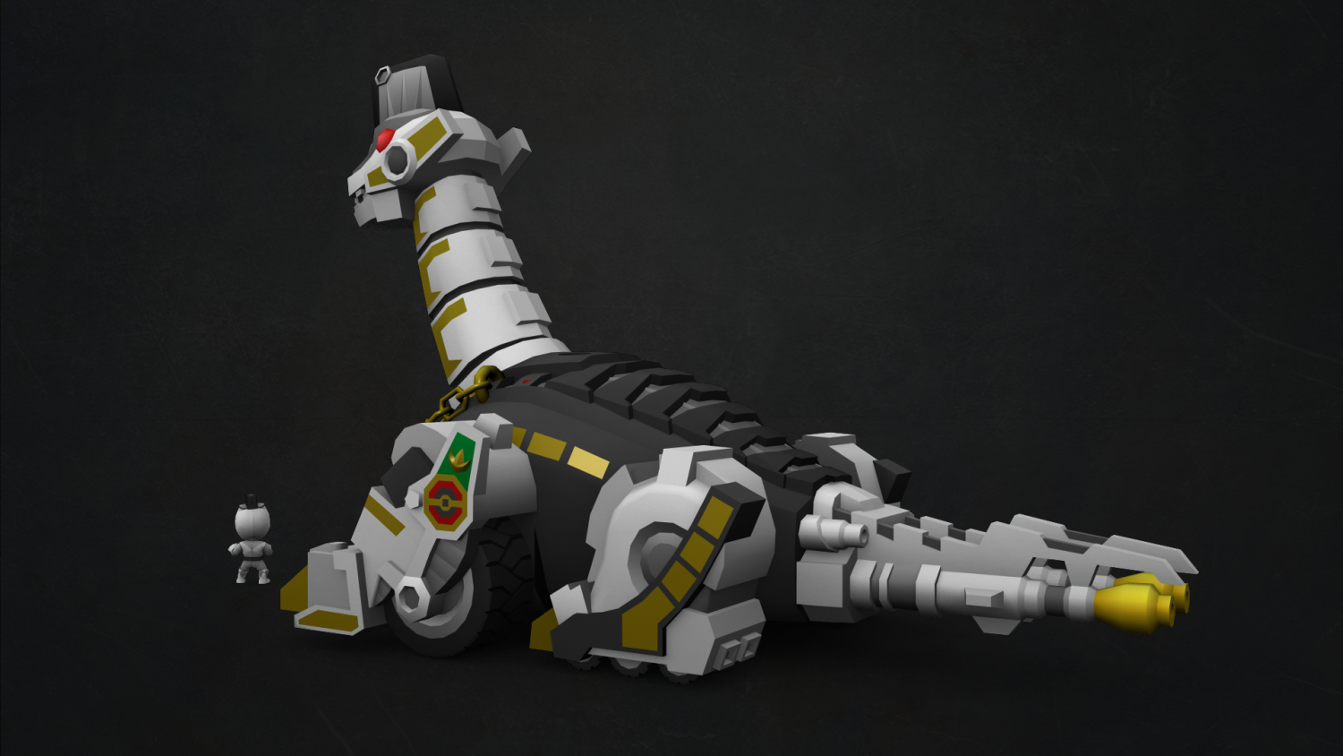 Characters. titanus and white ranger 3D Models. 