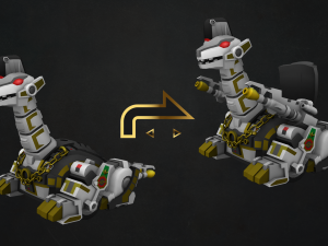 titanus and white ranger 3D Model
