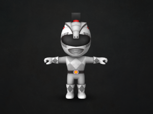 titanus and white ranger 3D Model