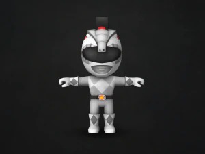 titanus and white ranger 3D Model