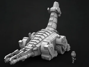 titanus and white ranger 3D Model