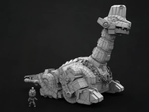 titanus and white ranger 3D Model