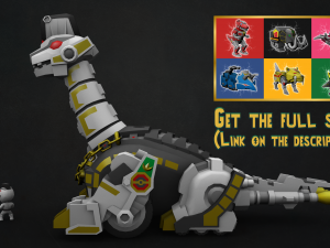 titanus and white ranger 3D Model