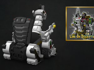 titanus and white ranger 3D Model