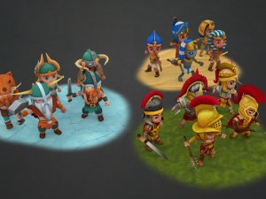 warrior pack three tribes 3D 모델