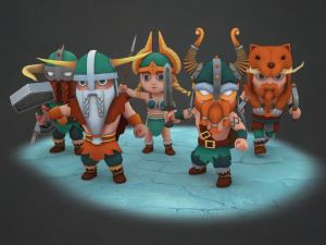 warrior pack three tribes 3D 모델